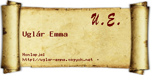 Uglár Emma névjegykártya